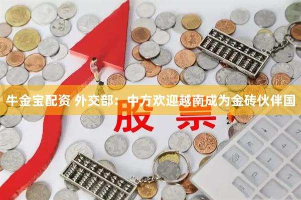 牛金宝配资 外交部：中方欢迎越南成为金砖伙伴国