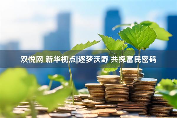 双悦网 新华视点|逐梦沃野 共探富民密码