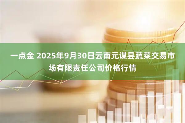 一点金 2025年9月30日云南元谋县蔬菜交易市场有限责任公司价格行情
